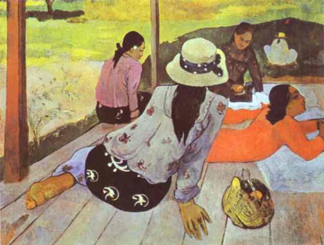 λá--Siesta. <br>1894. Oil on canvas. <br>Private collection.