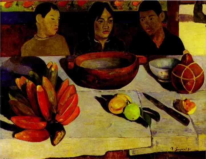 The Meal (The Bananas). <br>1891. Oil on canvas. <br>Muse d'Orsay, Paris, France