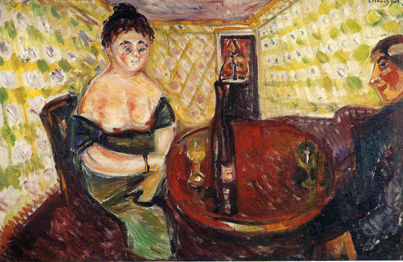 Ժ- Brothel Scene. Zum sussen Madel, 1907, <br>ղڣThe Munch Museum