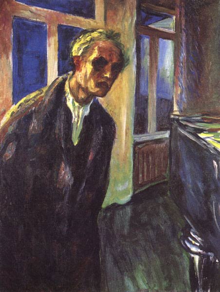 Ի:ҹ- Self-portrait. The night wanderer, 1924<br>ղڣThe Munch Museum