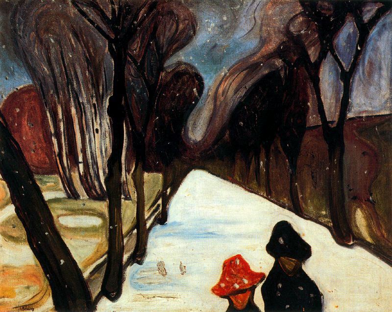 ѩС- Snow Falling in the Lane, 1906<br>ղڣThe Munch Museum