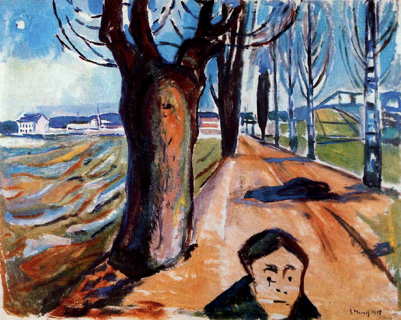 С·ϵıɱ- The Murderer in the Lane, 1919<br>ղڣThe Munch Museum