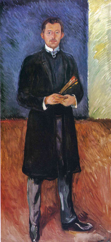 ֳֻˢԻ- Self-Portrait with Brushes, 1904<br>ղڣThe Munch Museum