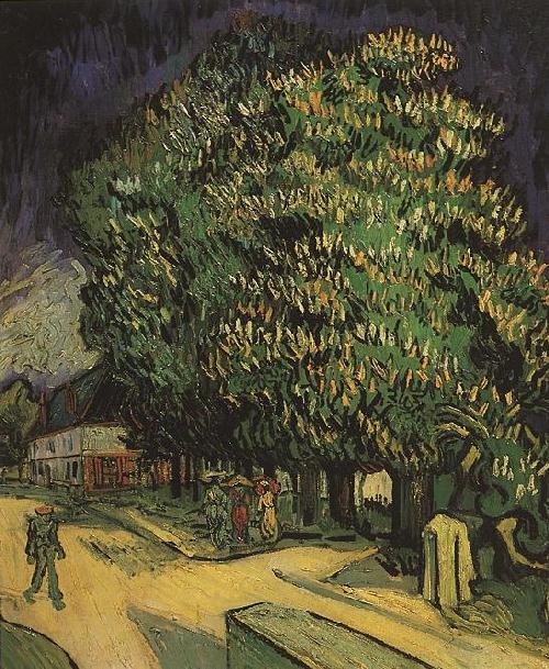 Chestnut Trees in Blossom 