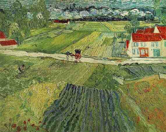 Landscape with Carriage and Train in the Background 
