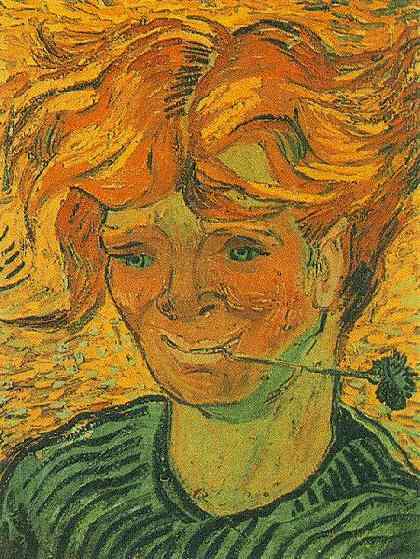Young Man with Cornflower 