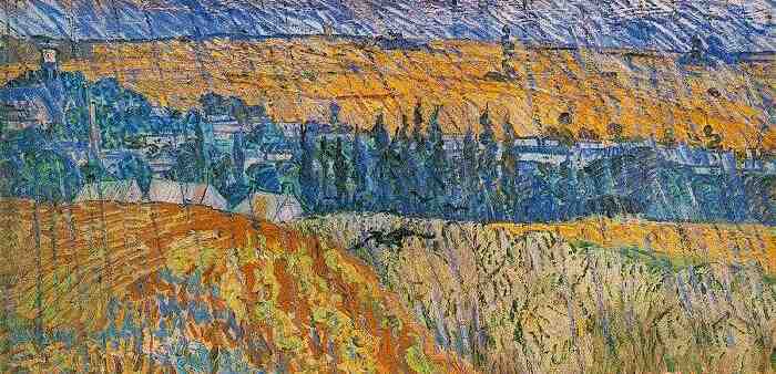 Landscape at Auvers in the Rain 