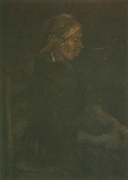 Peasant Woman, Seated with White Cap