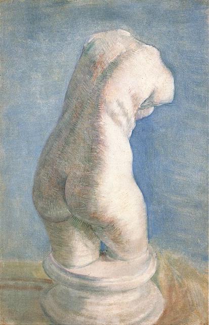 Plaster Statuette of a Female Torso 