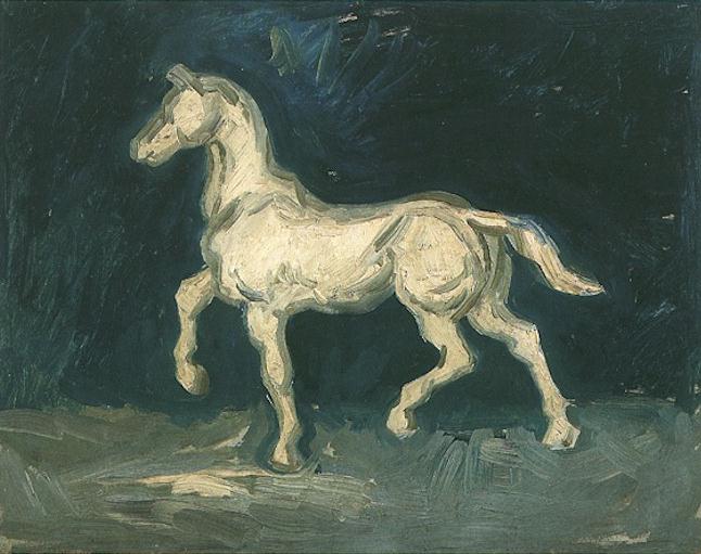 Plaster Statuette of a Horse 