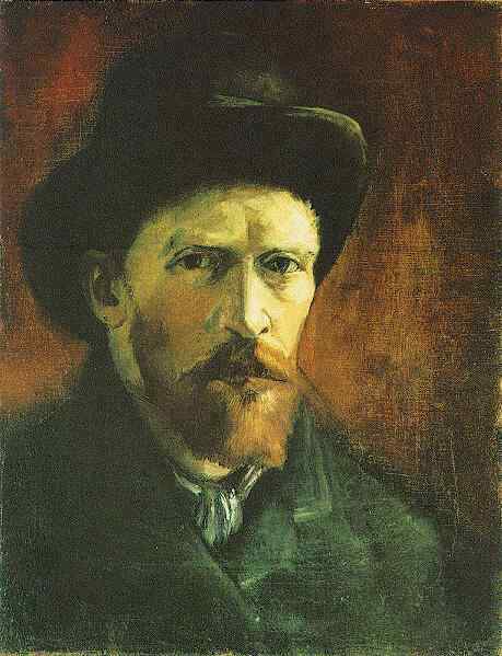 Self-Portrait with Dark Felt Hat 