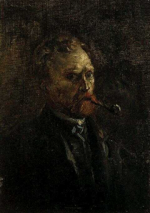Self-Portrait with Pipe 