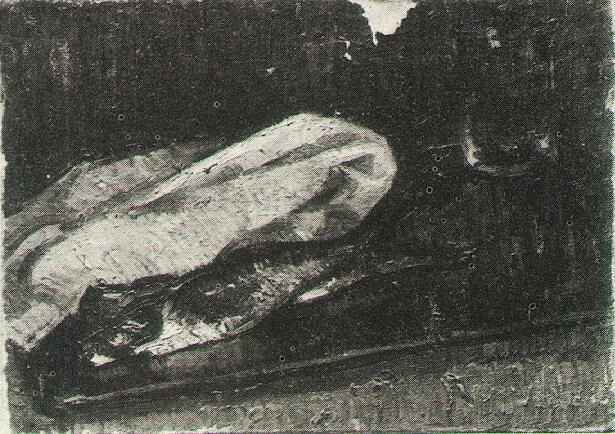 Still Life with Two Herrings, a Cloth and a Glass 