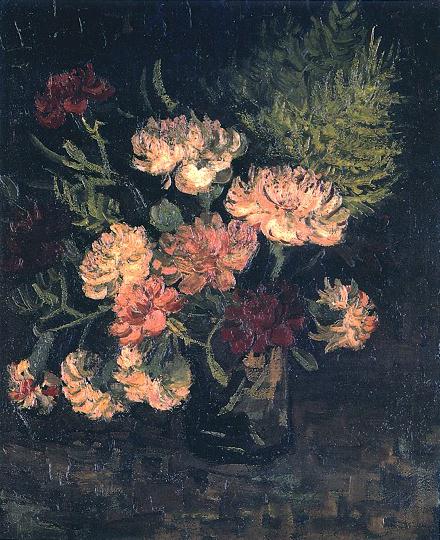 Vase with Carnations 