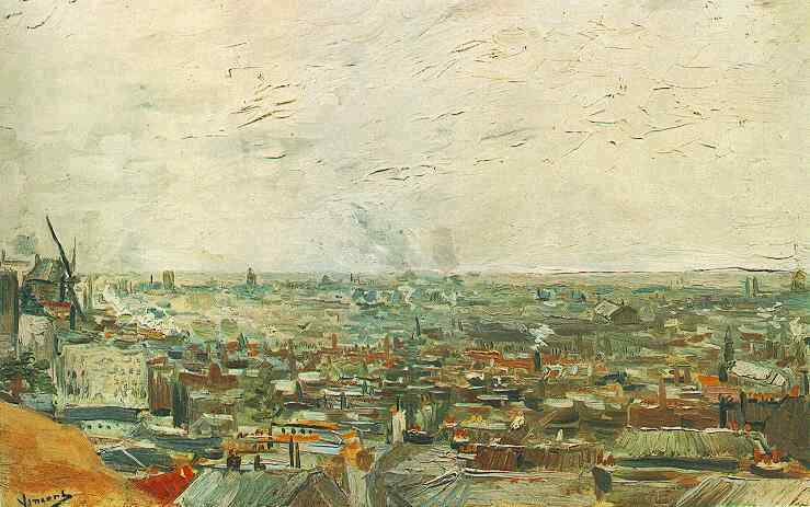 View of Paris from Montmartre 