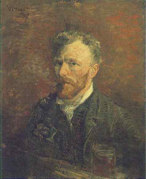 Self-Portrait with Pipe and Glass 