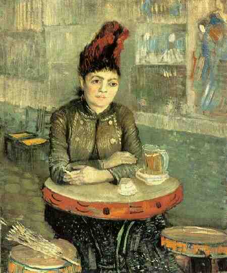 Agostina Segatori Sitting in the Cafe du Tambourin 