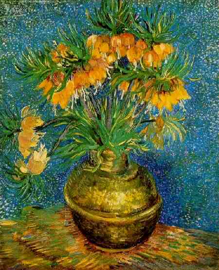 Fritillaries in a Copper Vase 