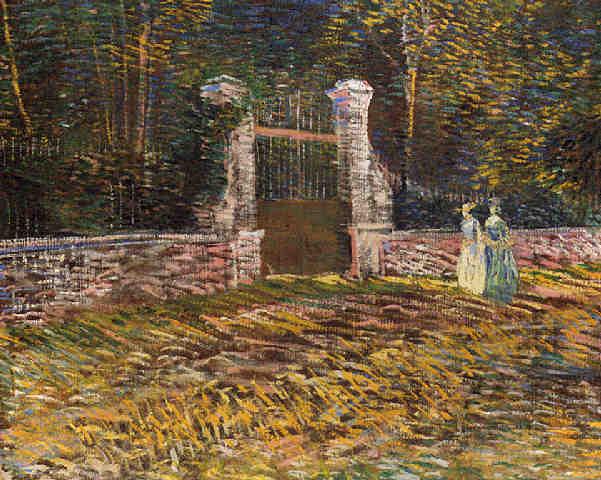 Entrance of Voyer d'Argenson Park at Asnires 