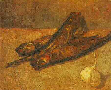Still Life with Bloaters and Garlic 