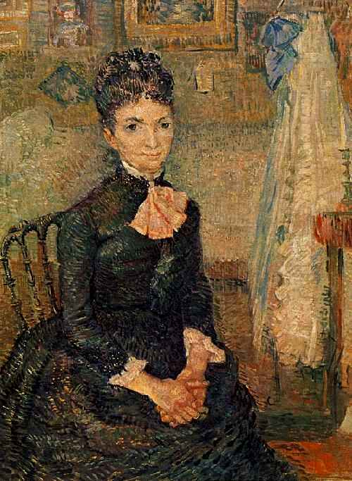 Woman Sitting by a Cradle 