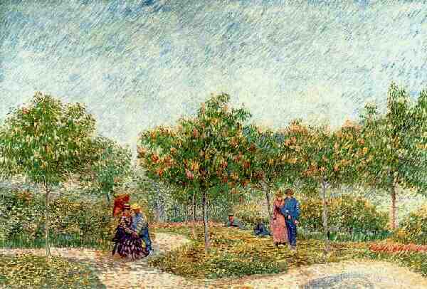 Couples in the Voyer d'Argenson Park at Asnieres 