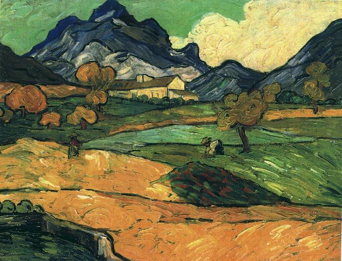 Le Mont Gaussier with the Mas de Saint-Paul 