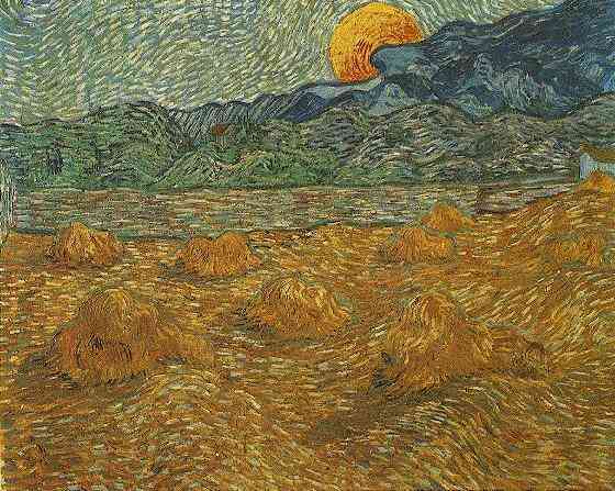 Evening Landscape with Rising Moon 