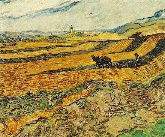 Field with Ploughman and Mill 