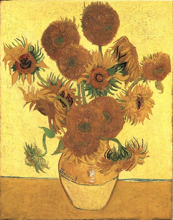 Still Life: Vase with Fifteen Sunflowers 