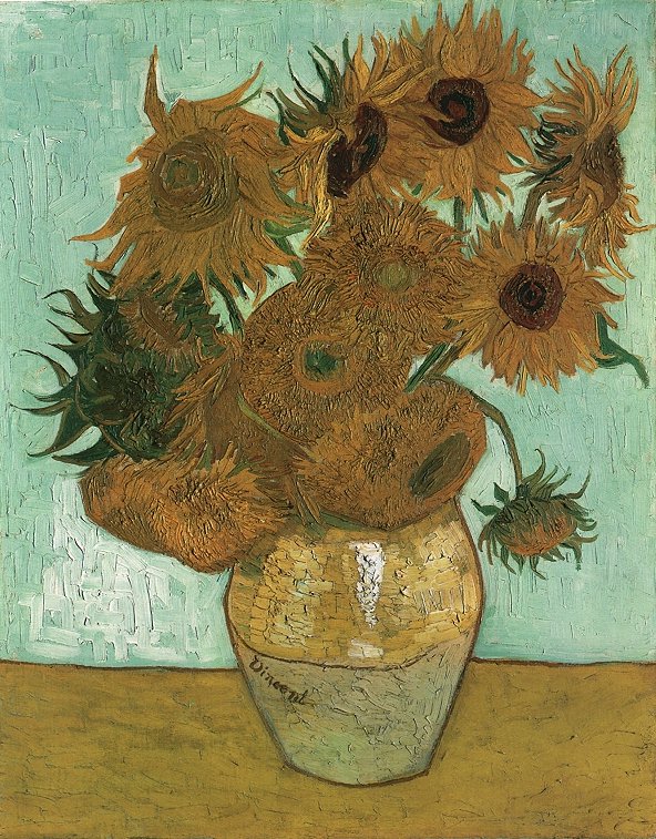 Still Life: Vase with Twelve Sunflowers 