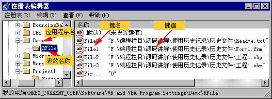 注册表信息